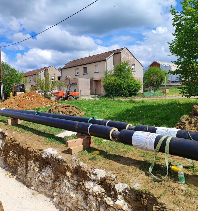tuyaux de r&eacute;seau de chaleur
