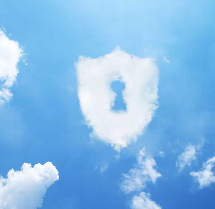Pictogramme dans les nuages d'un cadena